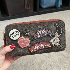 Coach Kira crossbody with patches, EUC